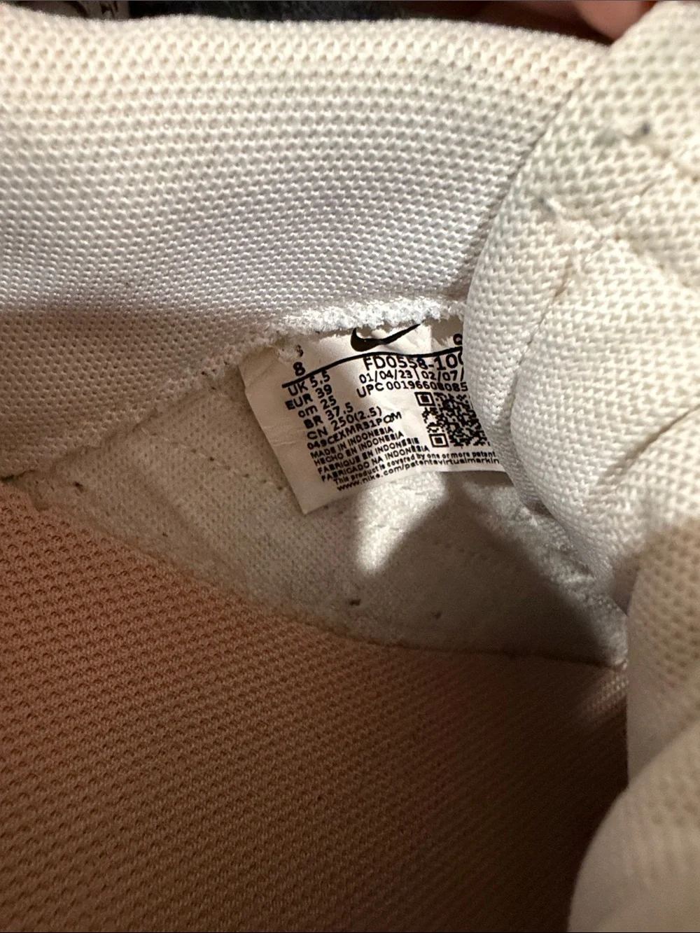 Nike Court Legacy Lift “United in Victory” Womens Size 8 White Platform Sneaker